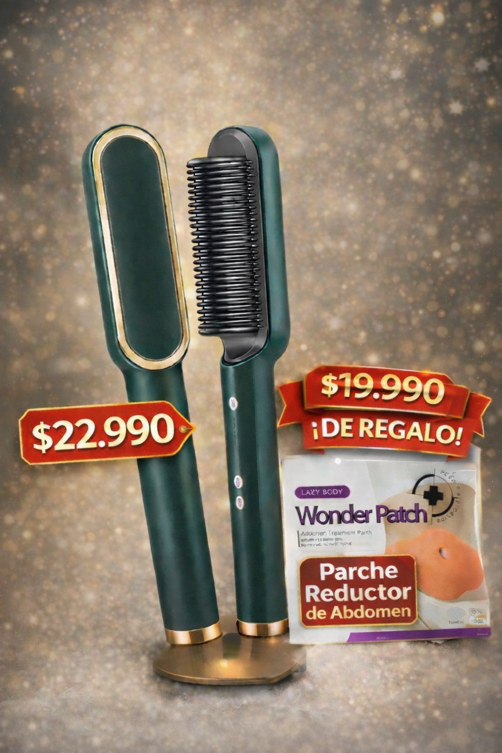 Cepillo Alisador Rizador Multifuncional